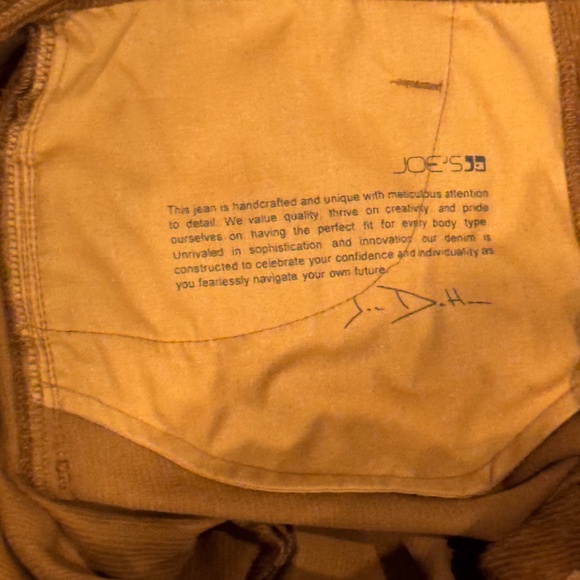 Joe’s Jeans Frankie Brown Corduroy Bootcut Cropped Pants Size 29 Soft Stretchy - Picture 9 of 12